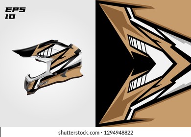 Helmet wrap designs vector . Livery helmet designs .