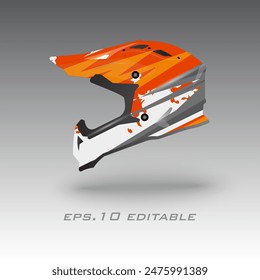  helmet wrap vector design eps.10