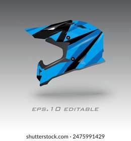  helmet wrap vector design eps.10