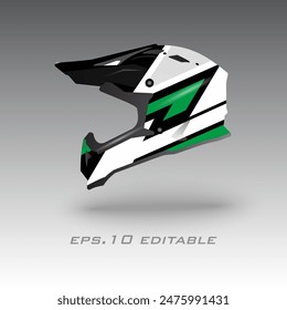  helmet wrap vector design eps.10