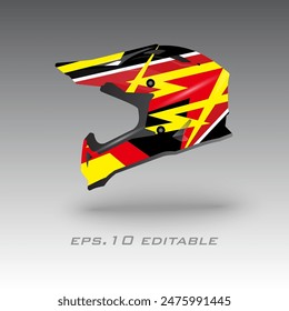  helmet wrap vector design eps.10