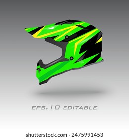  helmet wrap vector design eps.10