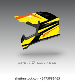  helmet wrap vector design eps.10