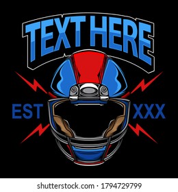 helmets american football logo, vector EPS 10