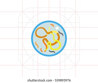 Helminthes in petri dish