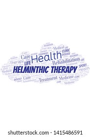 Helminthic Therapy word cloud. Wordcloud made with text only.
