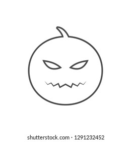 Helovin pumpkin icon. Element of cyber security for mobile concept and web apps icon. Thin line icon for website design and development, app development