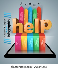 Help 3d logo on the grey background