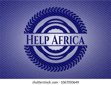 Help Africa with denim texture