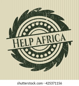Help Africa with rubber seal texture
