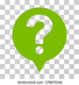 Help Balloon icon. Vector illustration style is flat iconic symbol, eco green color, transparent background. Designed for web and software interfaces.