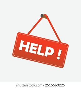
Help banner vector  icon design