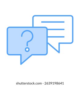 Help Blue Icon Element For Design