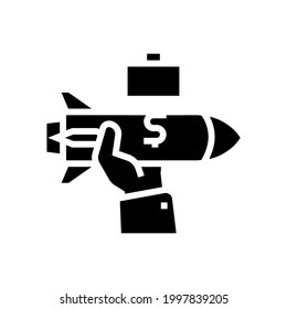 help with business basics glyph icon vector. help with business basics sign. isolated contour symbol black illustration