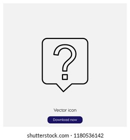 Help button sign icon in trendy flat style isolated on grey background, modern symbol vector illustration for web