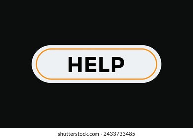 Help button web banner templates. Vector Illustration 
