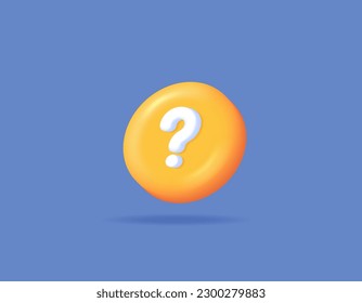 Help Center. Frequently Asked Questions or FAQs. services for users or customers. question marks and circles. symbols and icons. 3D and realistic vector element design. blue background