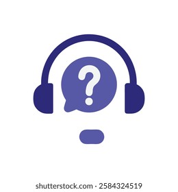 Help Center Icon with Question Mark and Phone