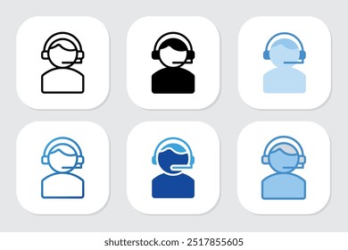 Iconos del Centro de ayuda con varios estilos de diseño