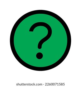 Help circle icon line isolated on white background. Black flat thin icon on modern outline style. Linear symbol and editable stroke. Simple and pixel perfect stroke vector illustration.
