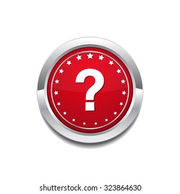 Help Circular Vector Red Web Icon Button