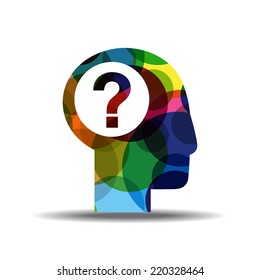 Help Colorful Vector Icon Design