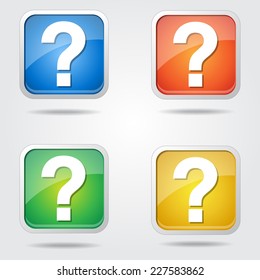 Help Colorful Vector Icon Design