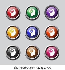 Help Colorful Vector Icon Design