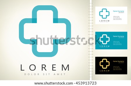 Help cross or pharmacy logo vector