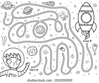 1,427 Cute Astronaut Coloring Page Images, Stock Photos & Vectors ...