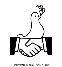 Help design. hand icon. flat illustration