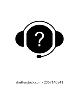 Help Desk Icon. Confirmation,  Clarification Center. Q and A Symbol - Vector.