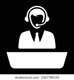 Help Desk icon in vector. Logotype