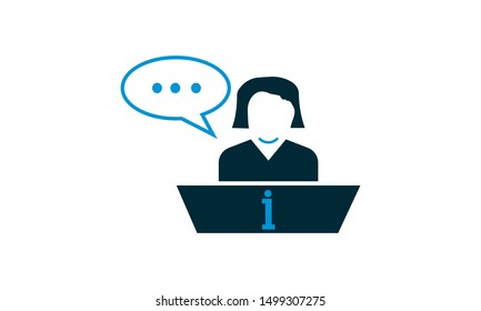 Help desk  icon vector style on white background.