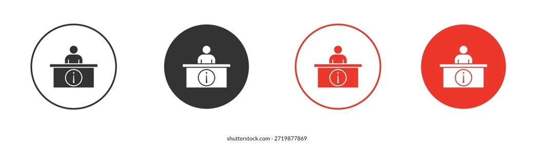 Ícone de informações de help desk. design de vetor da Web