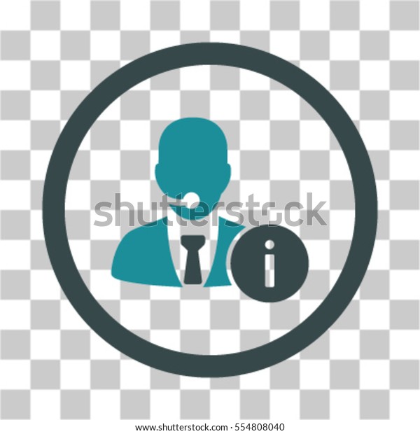 Help Desk Manager Vector Icon Illustration Stock Vector Royalty