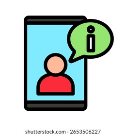 Color del contorno del escritorio de ayuda, mini icono de ilustración. uso para el concepto moderno, impresión, interfaz de usuario, kit de UX, Web y desarrollo de App. Vector relacionado con el trabajo a distancia, trabajo desde casa.