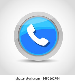 Help Desk Phone Icon Clipart Vector