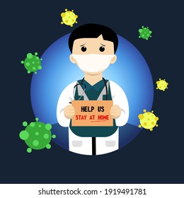 help doctors by staying at home