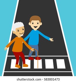 Help each other illustration concept