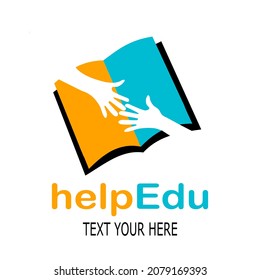 help education vector logo template illustration.This logo suitable for education