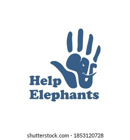 Help Elephant Vector Logo Design