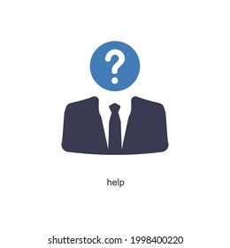 Help or Error Icon Concept 