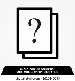 help exclamation line icon vector illustration