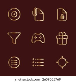 Help Feature Icons for Apps with Gold Tint

