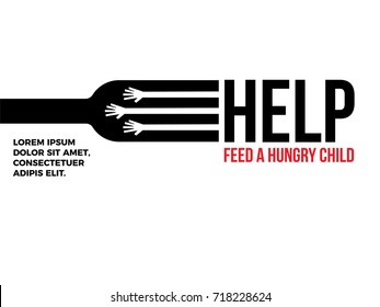 Help Feed a child. Hunger Prevention. Charity Donation.