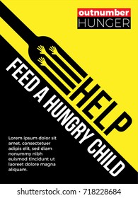 Help Feed A Hungry Child. Hunger Prevention. Charity Donation.