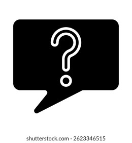 Help Glyph Icon Design For Personal And Commercial Use