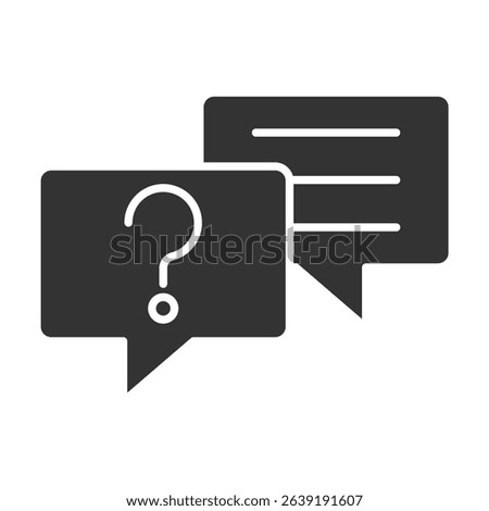 Help Glyph Icon Element For Design