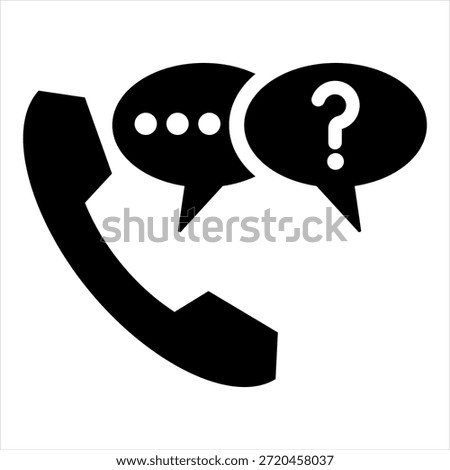Help Glyph Icon Style Collection